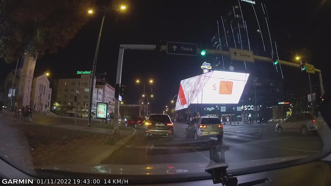 Travelapse #6: Sarajevo at night, 01.11.2022.