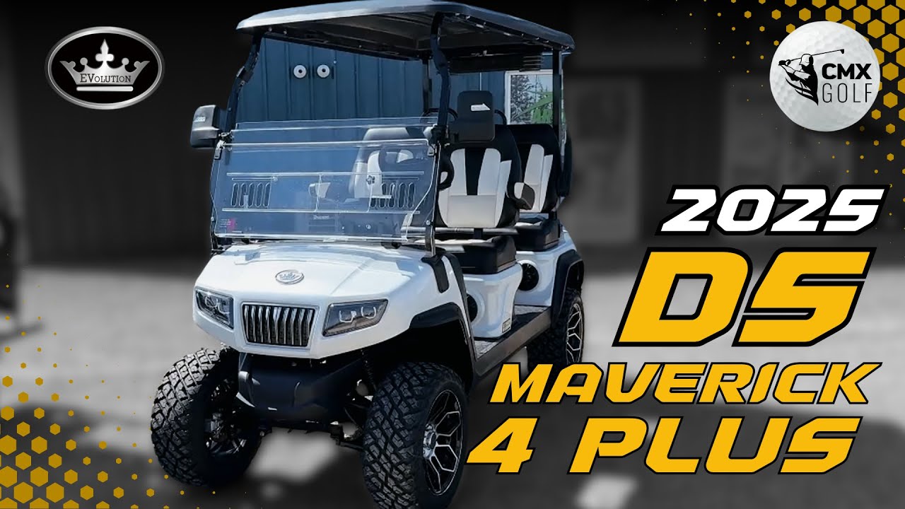 NEW! 2025 Evolution D5 Maverick 4 Plus | Electric Golf Cart Review & Walkaround | CMX Golf