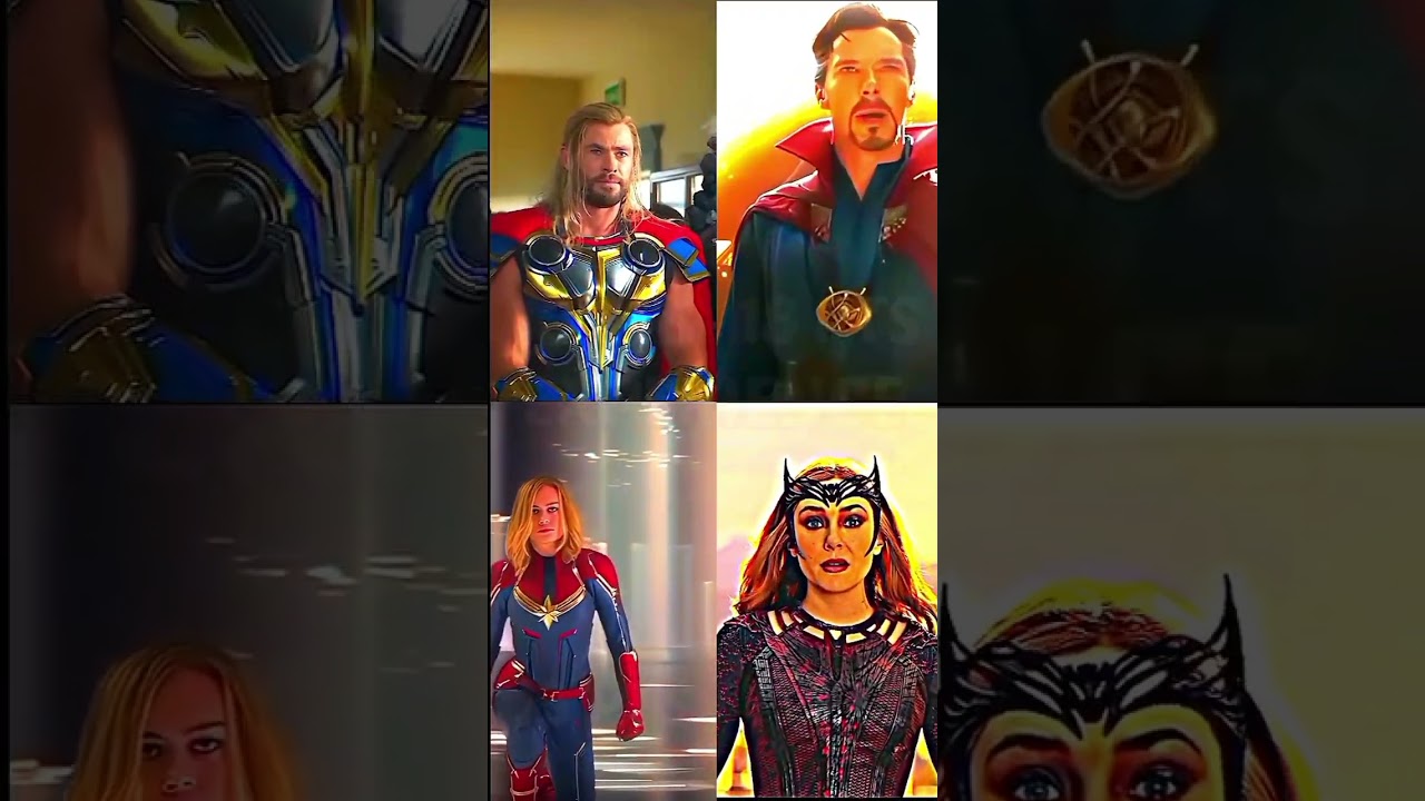 THOR vs DR STRANGE vs CAPTAIN MARVEL vs WANDA | #marvel #avengers #shorts #thor
