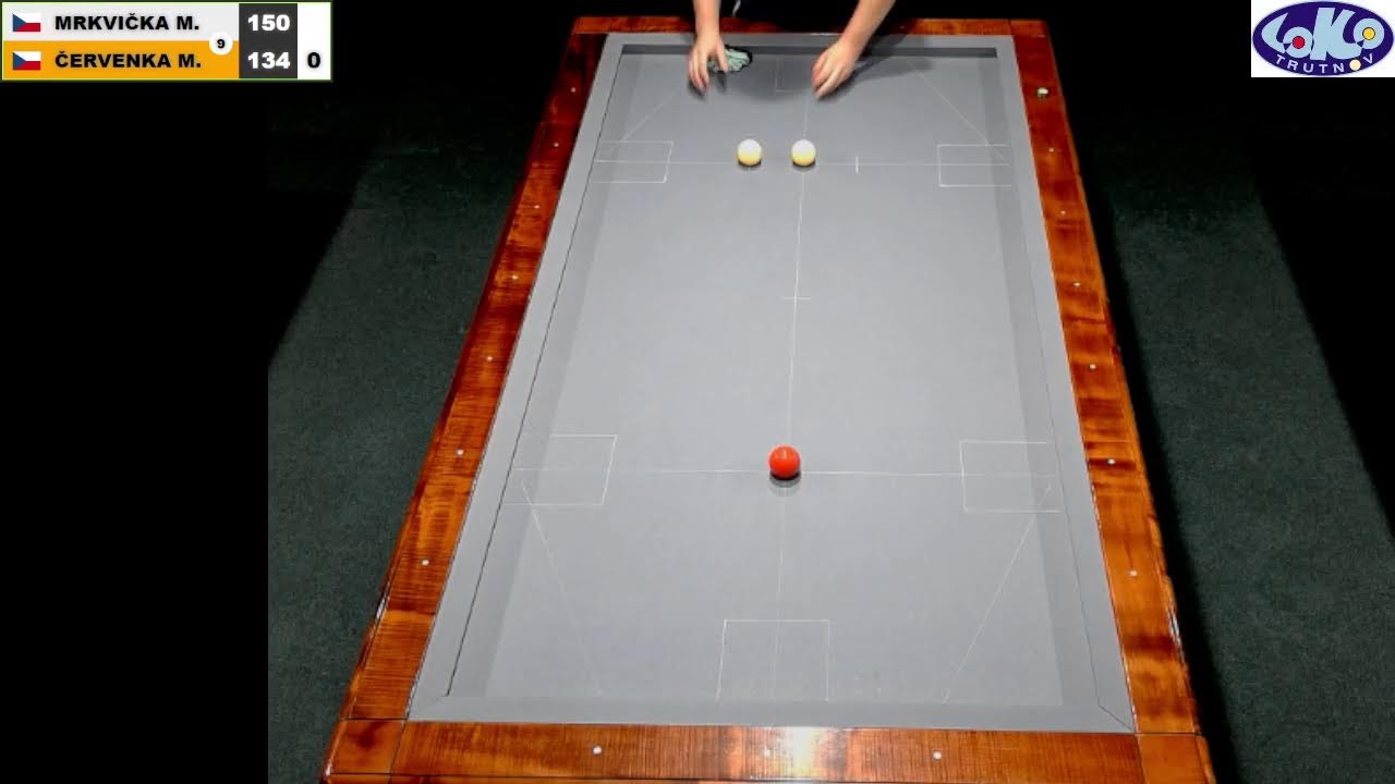 Czech league | Balkline 52/1 | D2 | 13th round | Michal Červenka v Martin Mrkvička