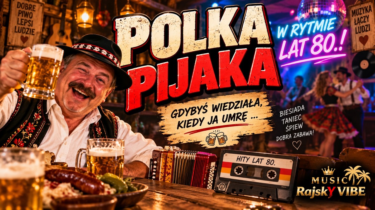 👉POLKA PIJAKA 🍻 | GDYBYŚ WIEDZIAŁA, KIEDY JA...😉 | BIESIADA W RYTMIE LAT 80 🎶✨ | MUSIC RajskY VIBE🎹
