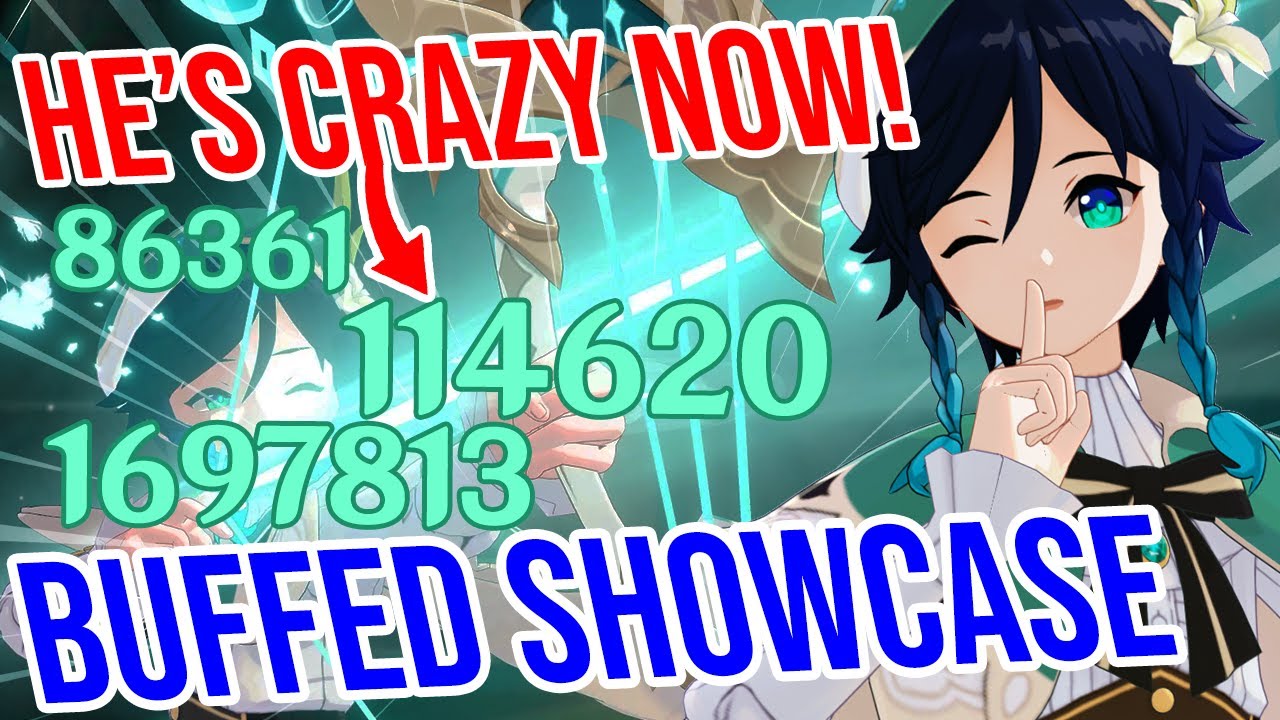 How GREAT are Venti's Buffs? C0 Showcase and Consetellations Too! Genshin Impact Luna III