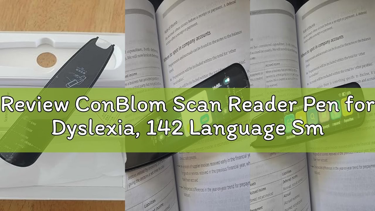 Review ConBlom Scan Reader Pen for Dyslexia, 142 Language Smart Translation Pen Translator for Elder