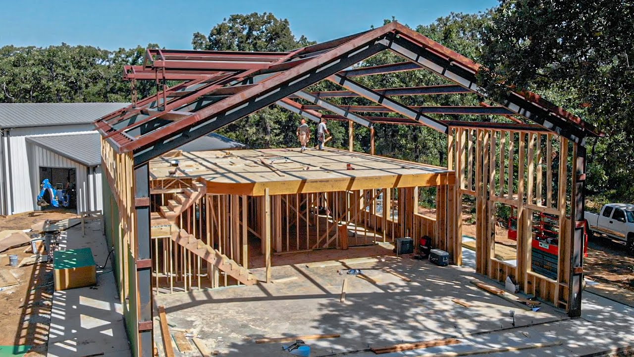 BLUEPRINTS TO OUR TEXAS BARNDOMINIUM COME TO LIFE | WALKTHROUGH TOUR