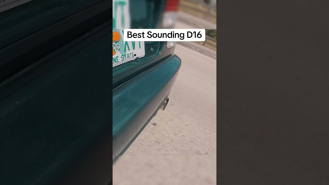 Best Sounding D16 Exhaust Setup! Turbo Honda Civic HKS Hi-Power Muffer Sound