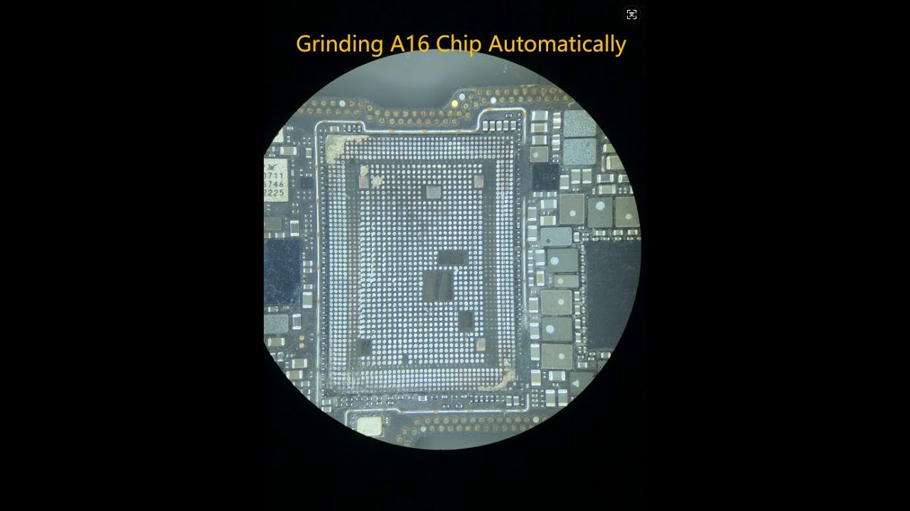 Q1 Automatic CNC Grinding Machine for BGA A16 Chips #microsoldering #phonerepair #chiprepair #tools