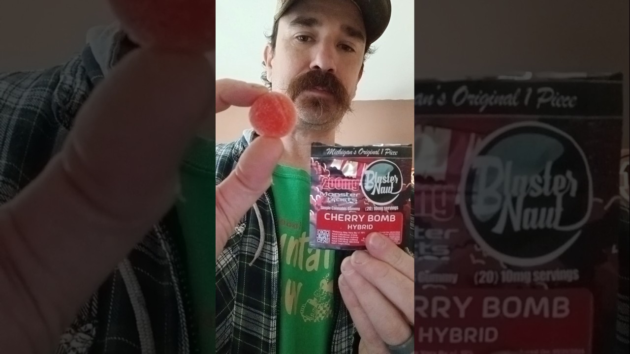 2x 200mg bluster naut monster tracts cherry bomb thc gummies
