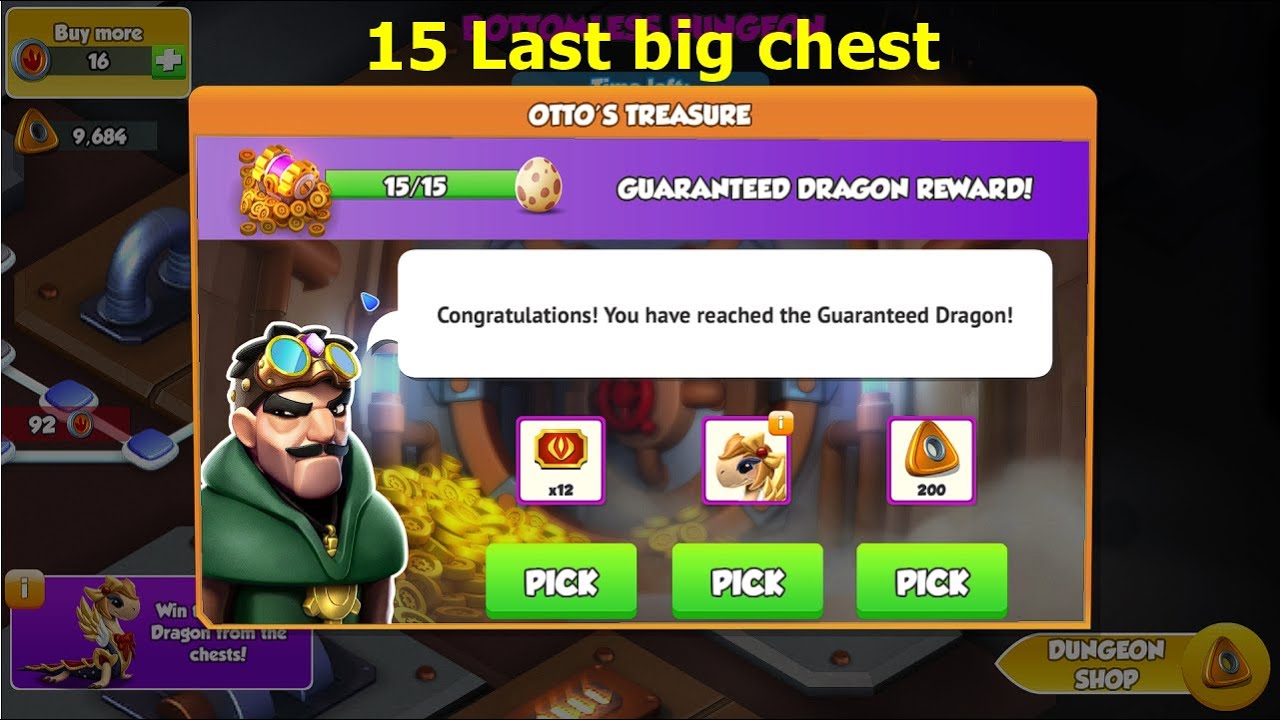 15 last big chest 3rd week Pokralle ancient event | 3rd week Debutante Dungeon week | DML