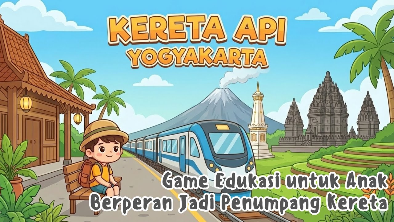 Belajar Jadi Penumpang Kereta ke Yogyakarta | Game Edukasi Anak
