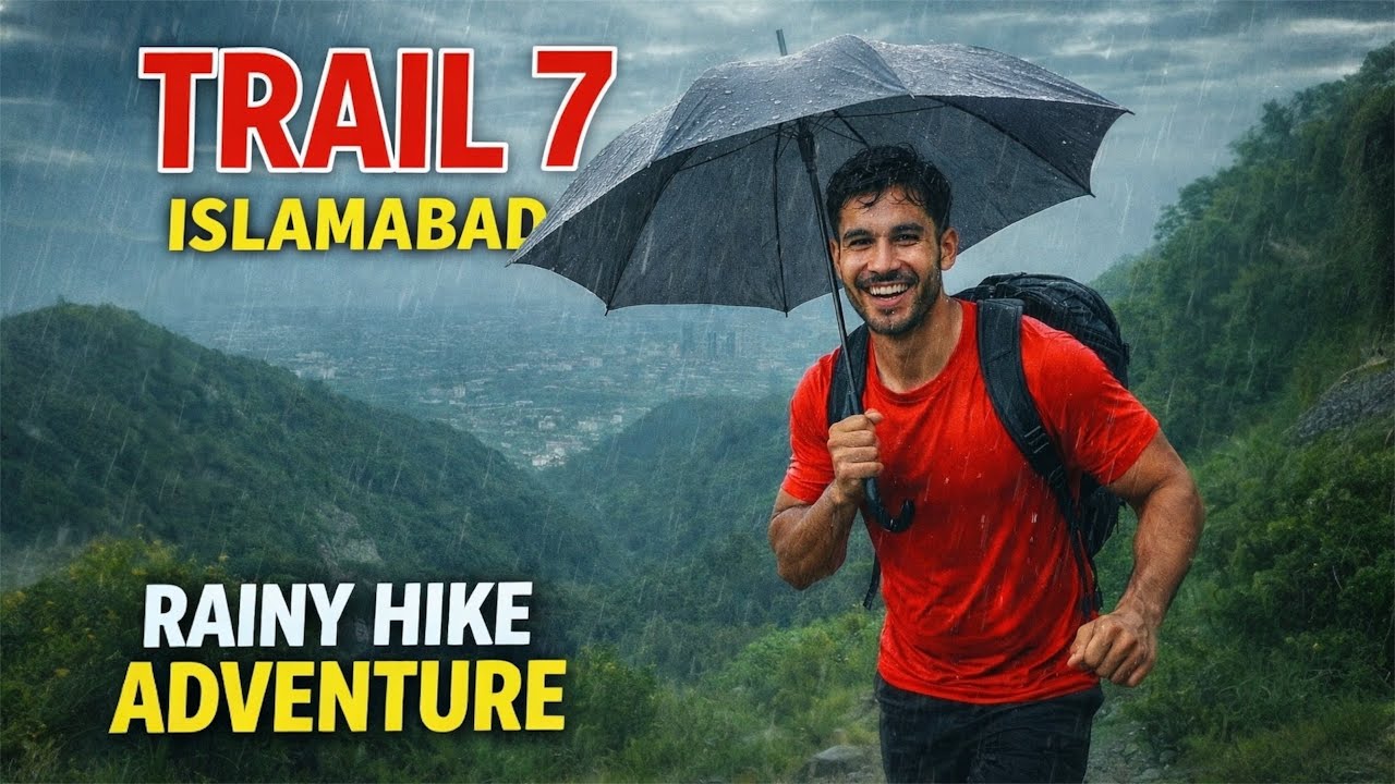 Trail 7 Islamabad in Heavy Rain 🌧️ | Craziest Hiking Experience!