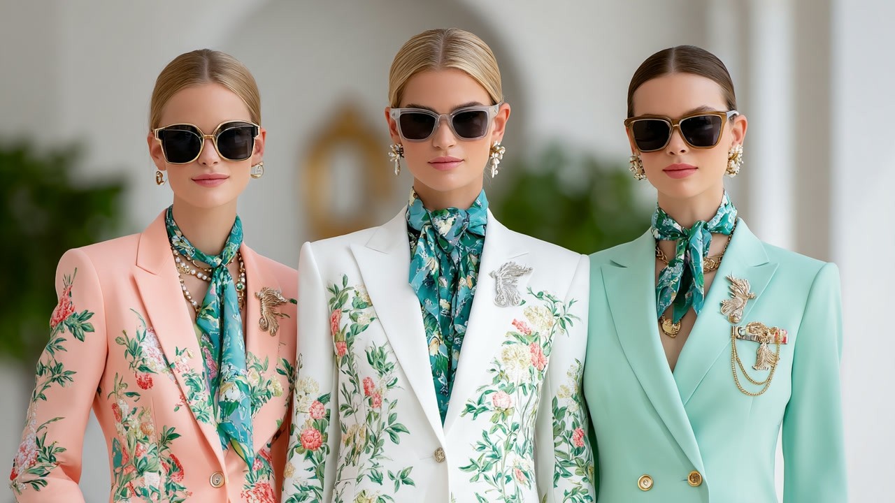 Ralph Lauren SS 2026 | Soft Peach and Mint Green Signature Spring Silhouettes