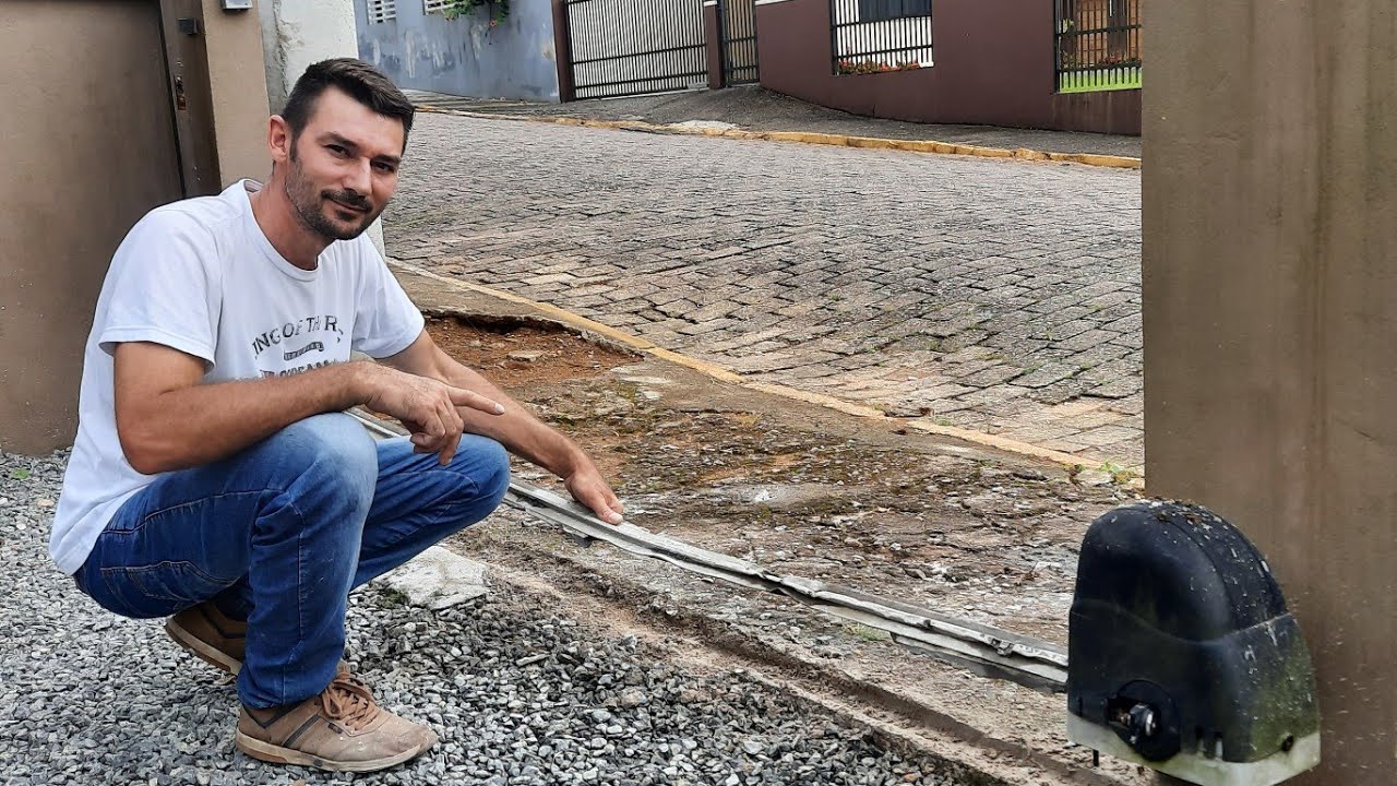 Como trocar trilho de portão