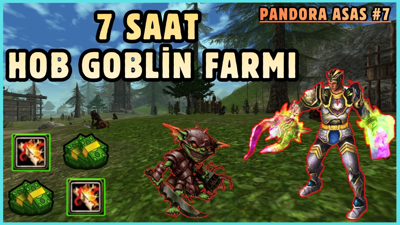 7 SAAT CZ HOB GOBLİN FARMI 🤑 - ÇILGIN ASAS PK 🔪💀- JR - BDW - Knight Online Pandora Asas #7