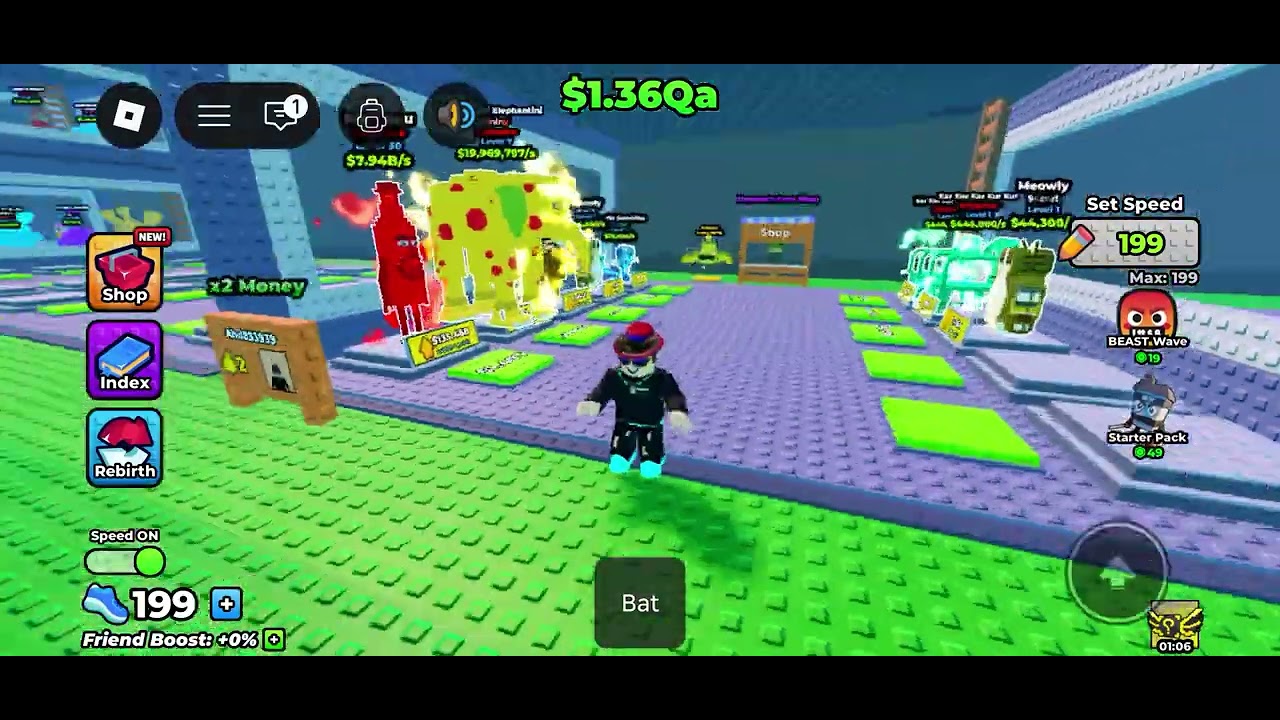Escape wave for lucky block | Roblox | Roblox is the best game ever 