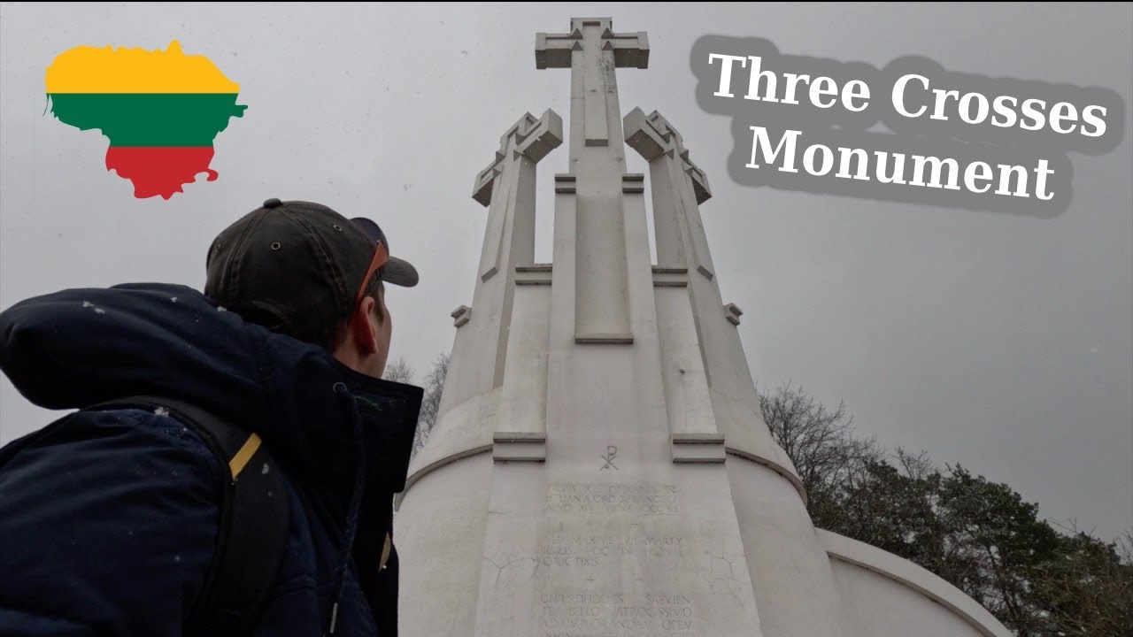 Three Crosses Monument in Vilnius, Lithuania