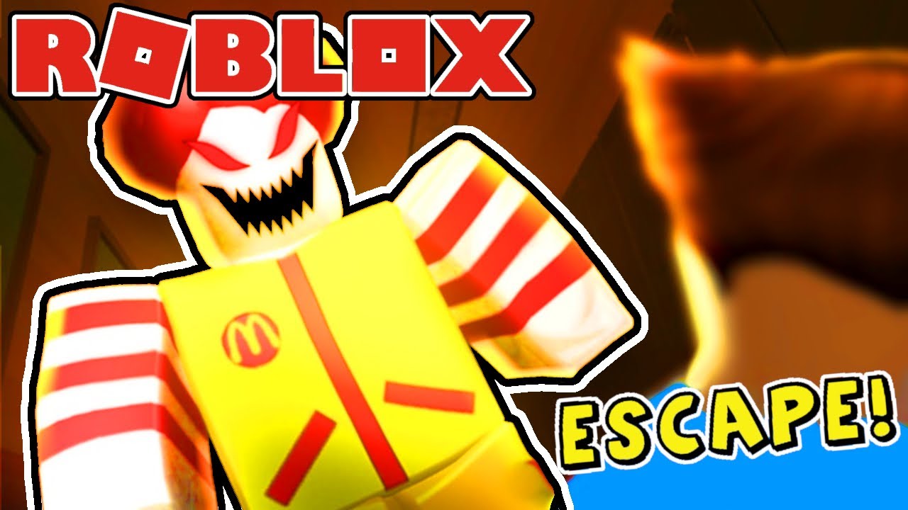 How To Escape From Mcdonald's in Roblox McDonald's Clown Survival Parkour Obby