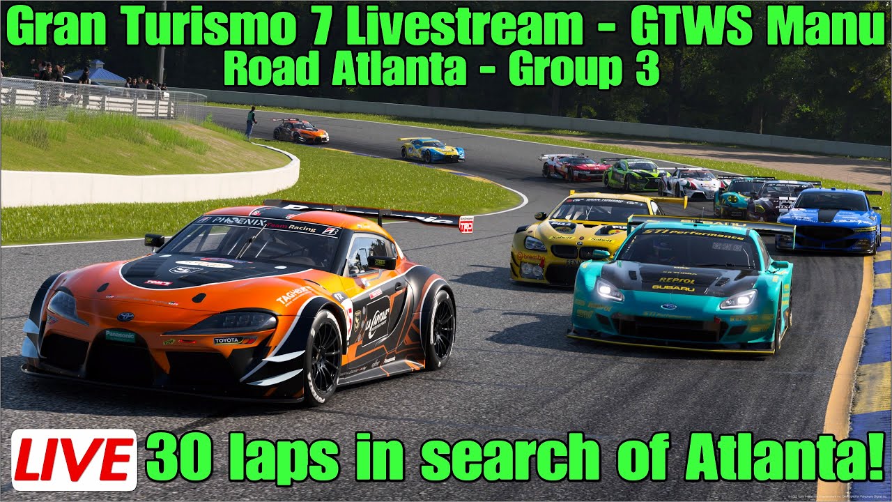 Gran Turismo 7 livestream - GTWS Manu Cup  - Group 3 - Road Atlanta