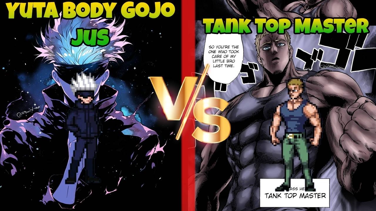 Jump Force MUGEN Yuta Body Gojo Jus vs Tank Top Master