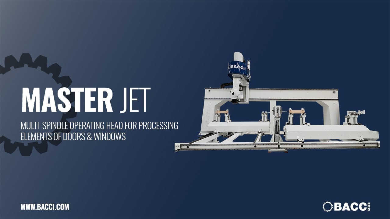 Master Jet - Multi spindle operating head for processing elements of doors and windows