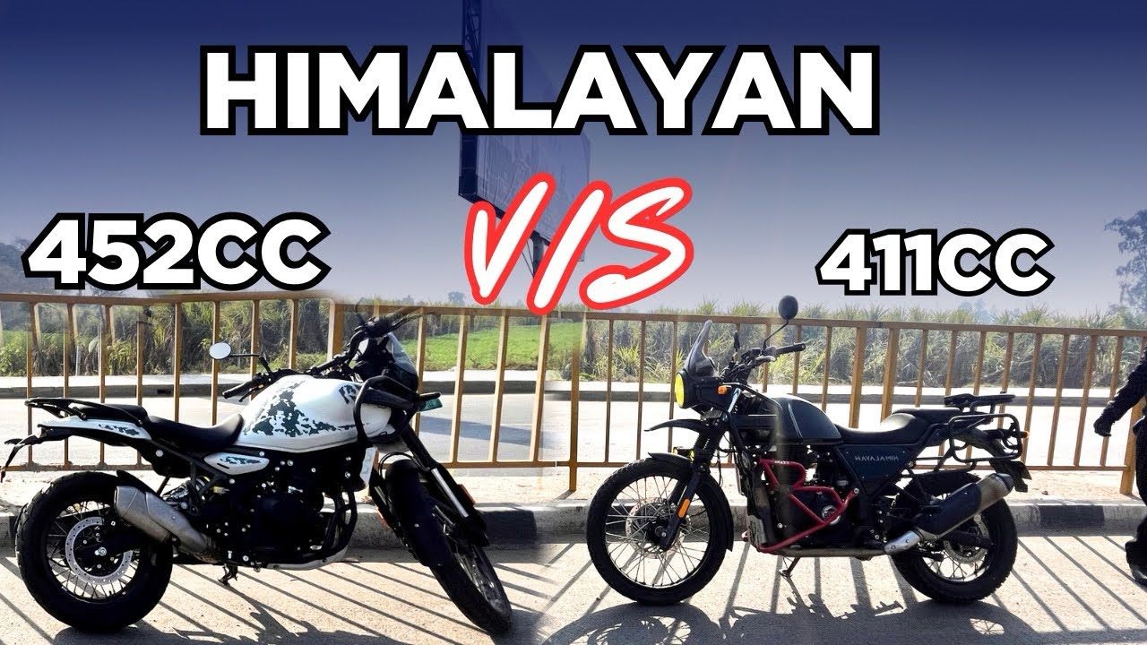 Royal Enfield Himalayan 450 vs Himalayan 411 drag race | 1st gear top speed | 0-100 in 12 seconds