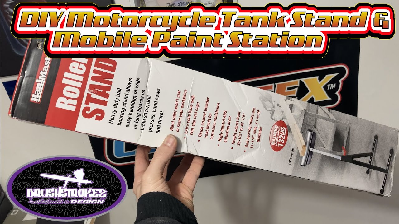 DIY Motorcycle Tank Stand/Mobile Painters Station