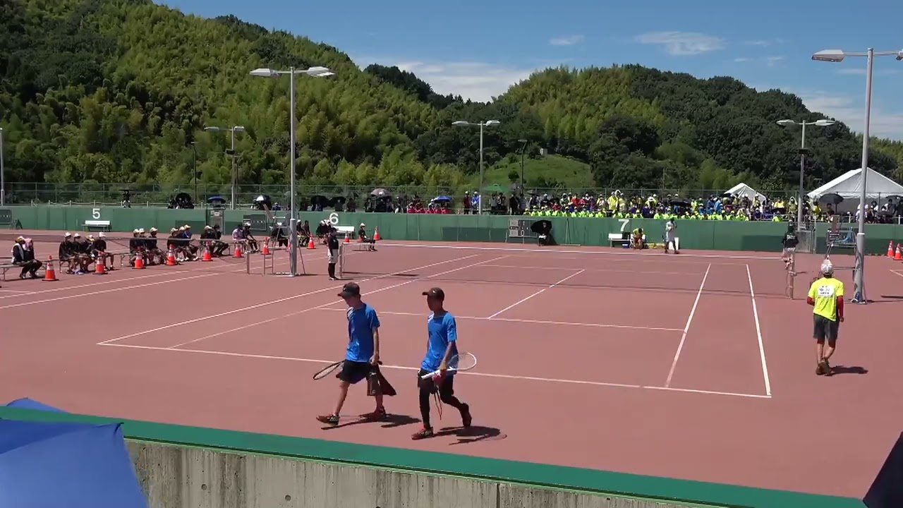 2022年IH ソフトテニス 男子個人 準決勝 浅見竣一朗・初鹿暁哉 東北(宮城) vs 中川雄太・宮田智友 尽誠学園(香川)
