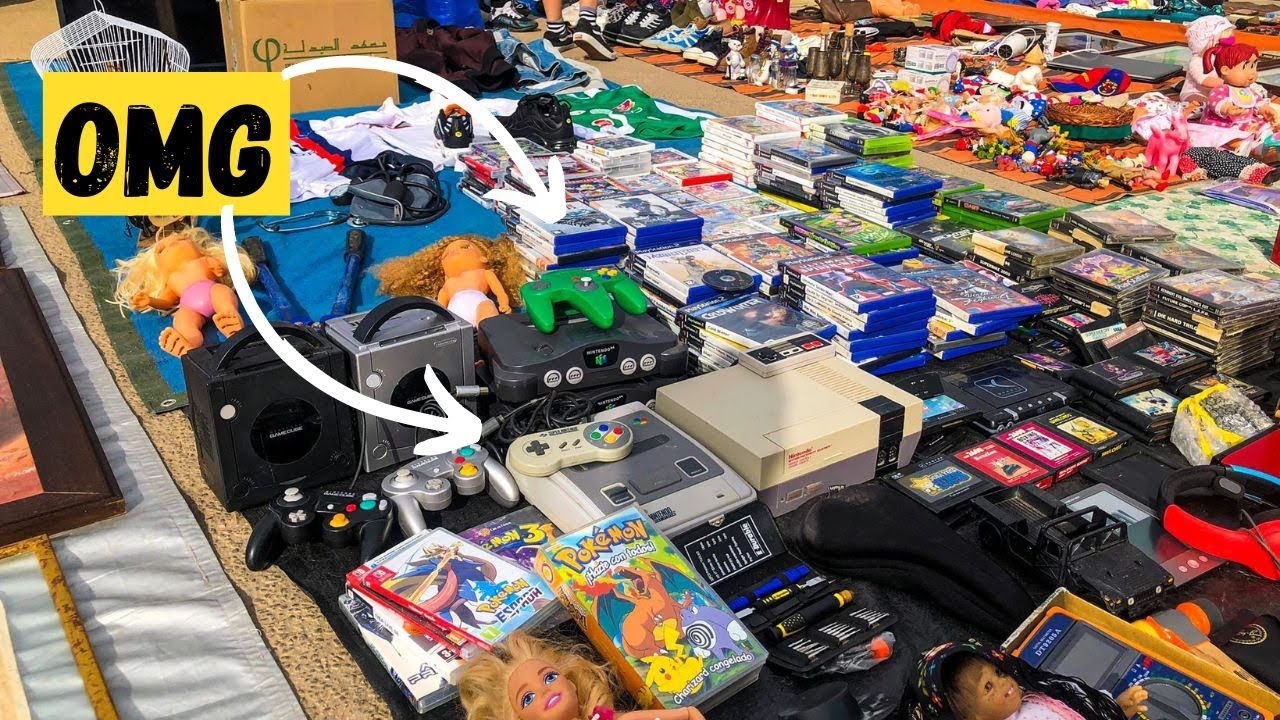 MUST SEE FLEA MARKET FOR VIDEO GAMES AND CONSOLES IN MALAGA