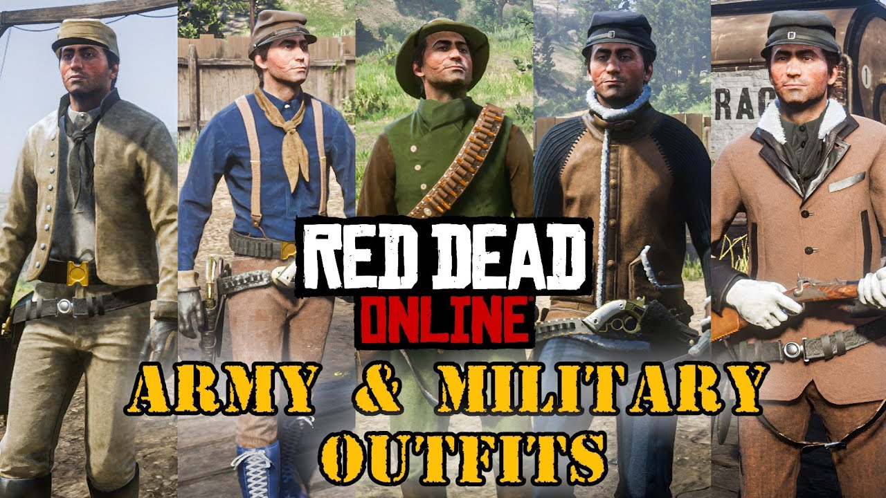 Red Dead Online 5 Best Army & Military Outfits [ Requested Outfits #343 ]