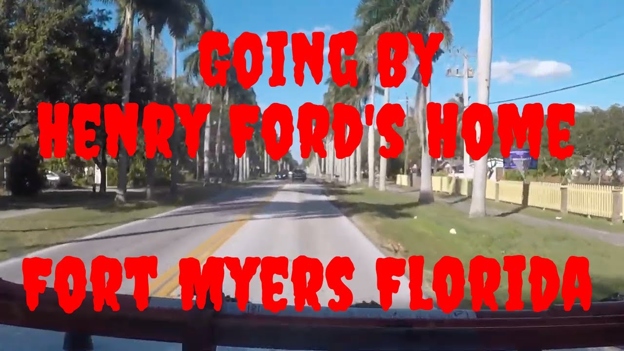 Wild Mark Driving Beautiful McGregor Boulevard going to the Ford Edison Estates 200 Royal Palms