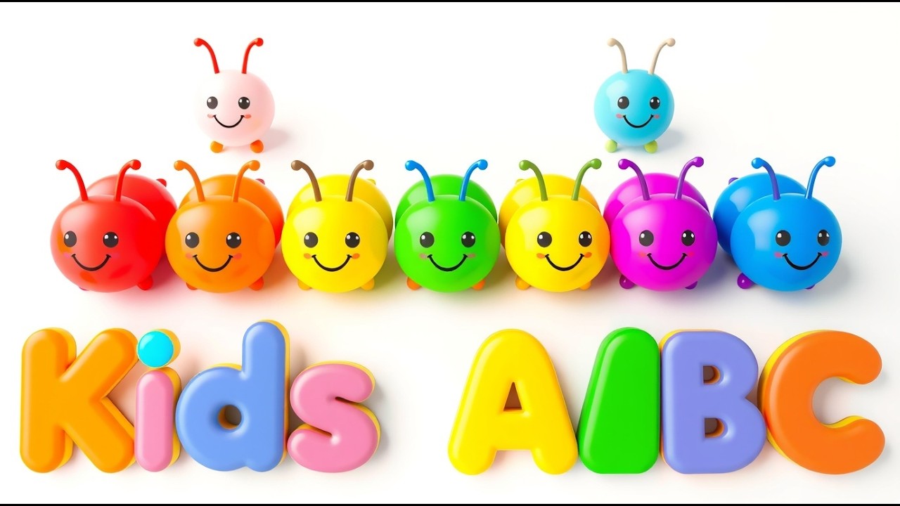 ABC Rainbow Learning Parade 🎉 | A–Z Alphabet & Color Words for Kids