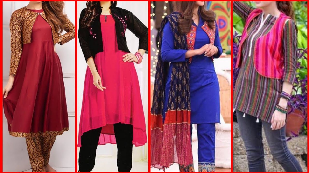 Latest Kurtis With Jacket |2020|Jacket Design For Kurti|#kurtidesign #jacket #koti |