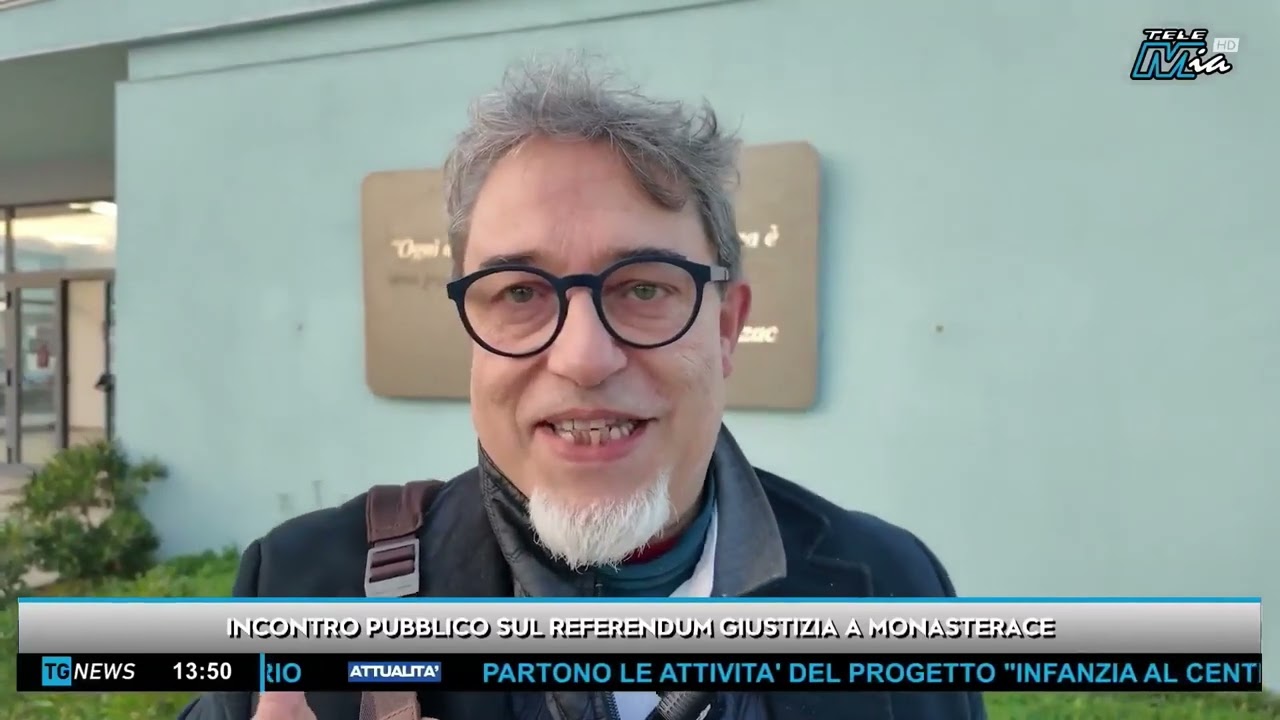Tg Tele Mia - Monasterace, incontro pubblico sul referendum.