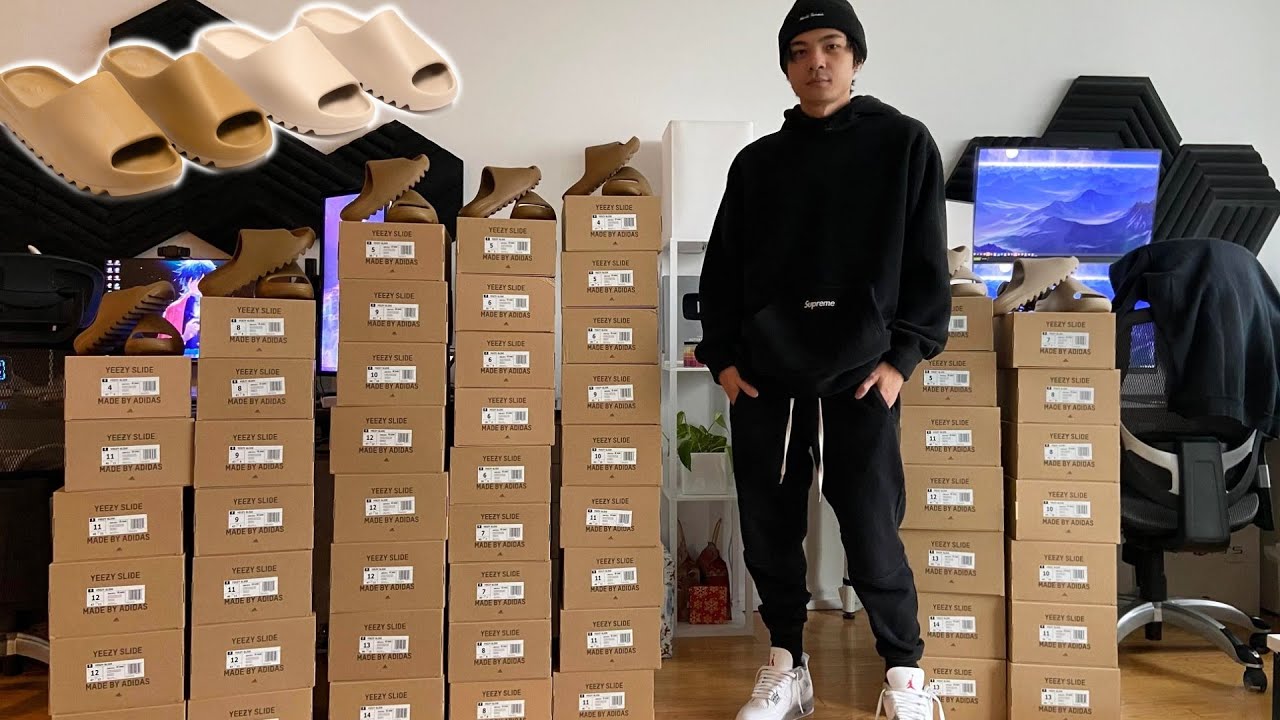 Buying 60+ Yeezy Slides FOR RETAIL - Sneaker Botting Reselling Vlog
