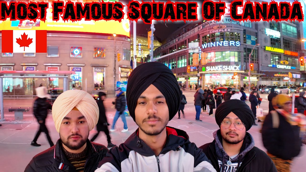 Visit Yonge dundas Square 🇨🇦 Most Famous Square of Canada full tour punjabi travel vlog ਪੰਜਾਬੀ ਵੀਲੌਗ