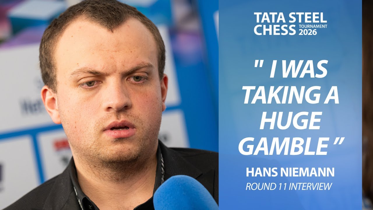 Интервью с Хансом Ниманном в 11-м раунде | Tata Steel Masters 2026