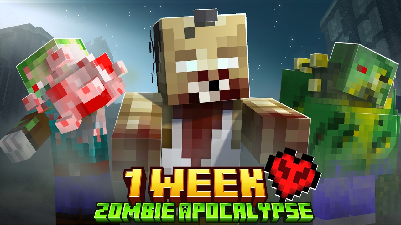 I Survived OVER 100 DAYS in a Zombie Apocalypse in Hardcore Minecraft