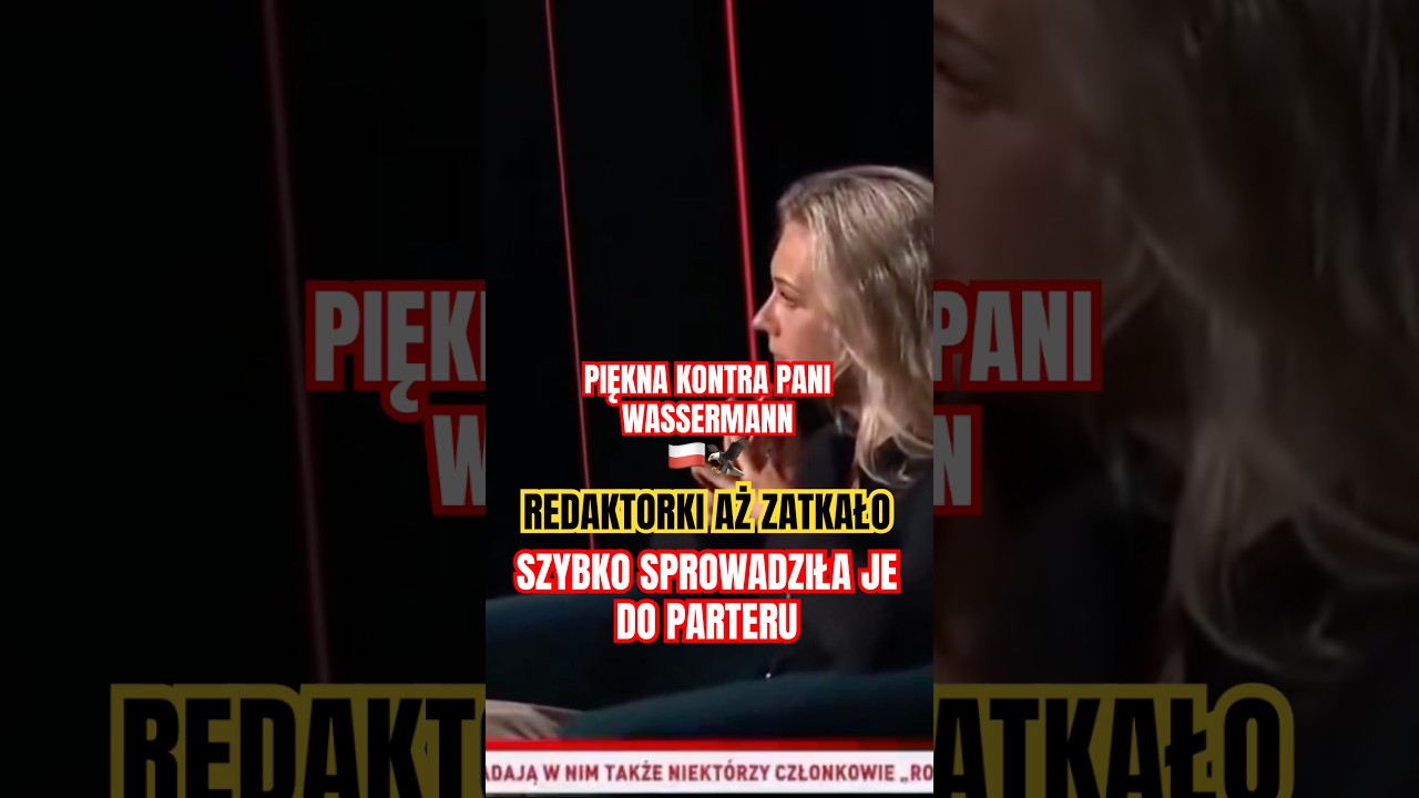 PIĘKNA KONTRA WASSERMANN, REDAKTORKI AŻ ZATKAŁO🇵🇱🦅 #shorts #shortvideo #polska #poland #polacy