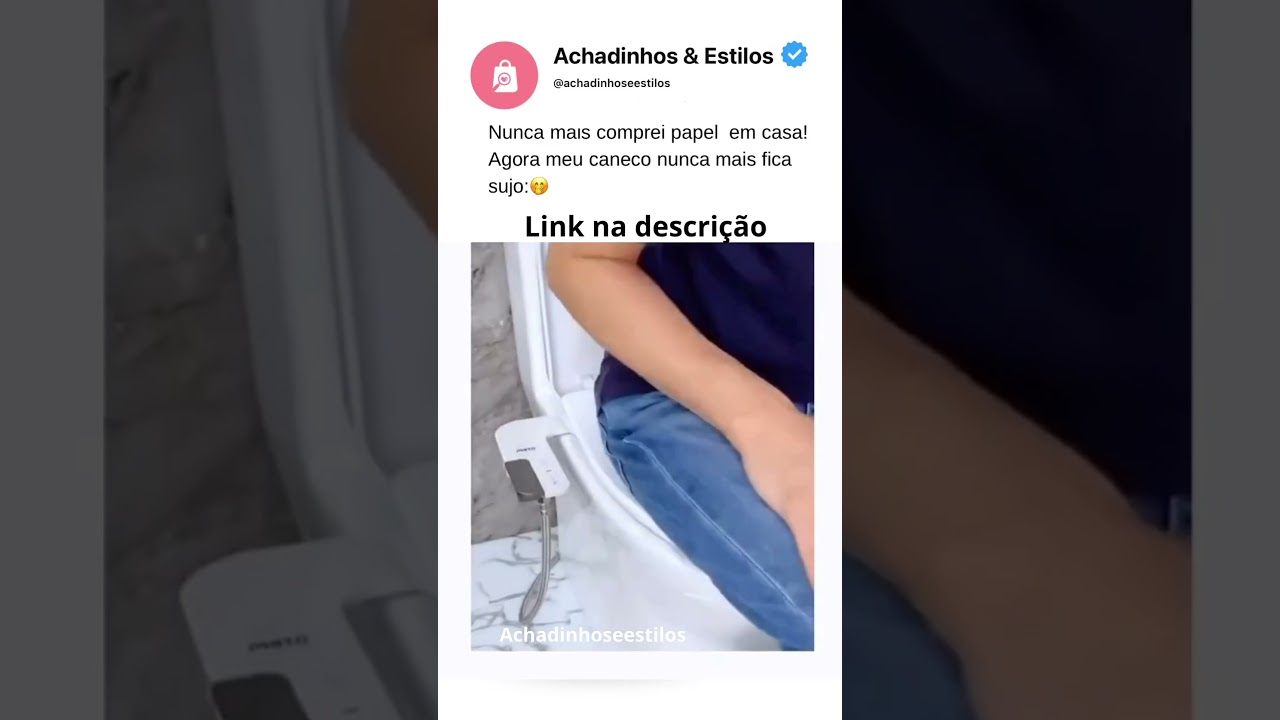 Bide Ducha Higienica De Luxo Vaso Sanitario Banheiro #achadinhos #shopee #barato #memes