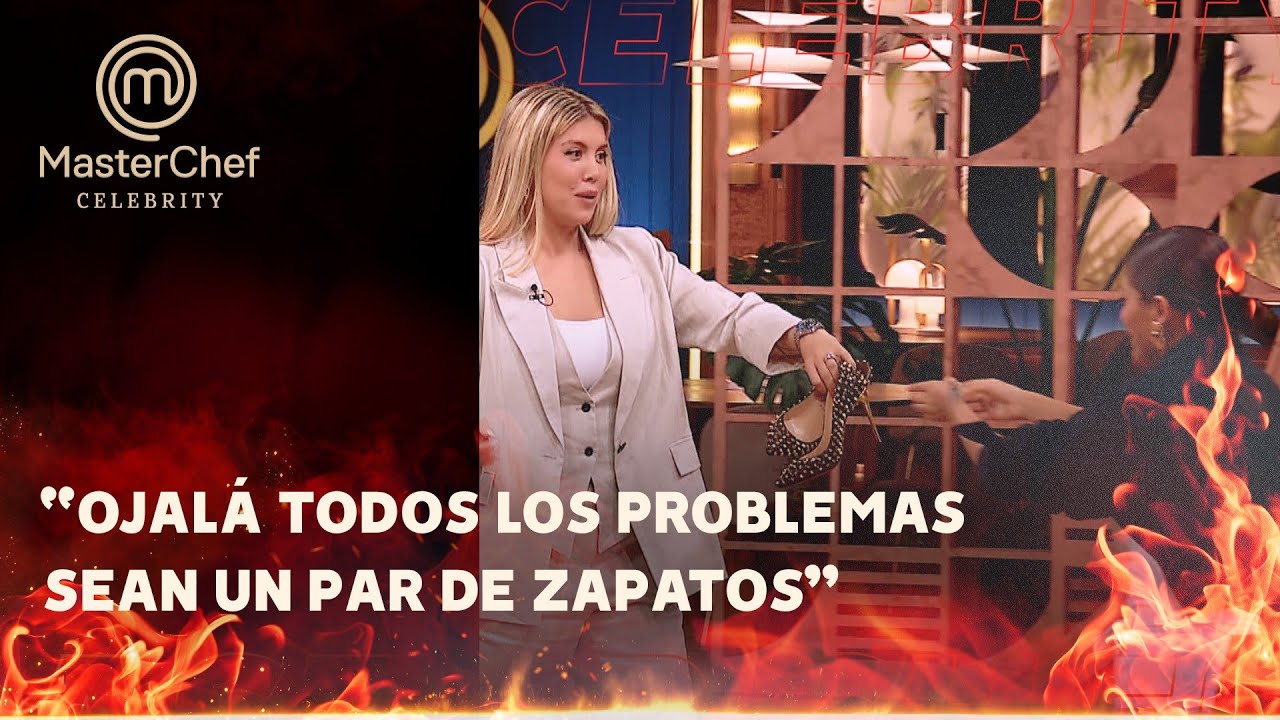 Zapatos y postre: el divertido intercambio de Wanda Nara y la Reini en Masterchef Celebrity