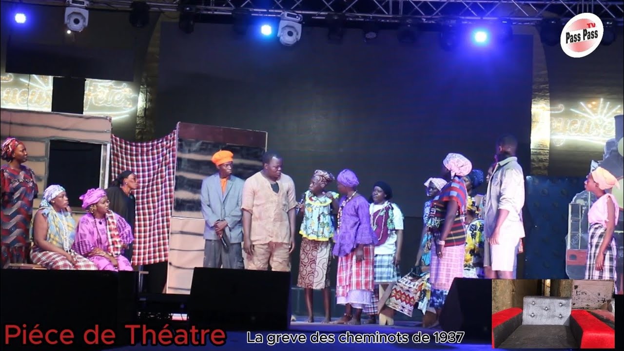 Deuxième spétacle/arcots/ville de thiés représentation pièce théâtre la créve Des cheminots 