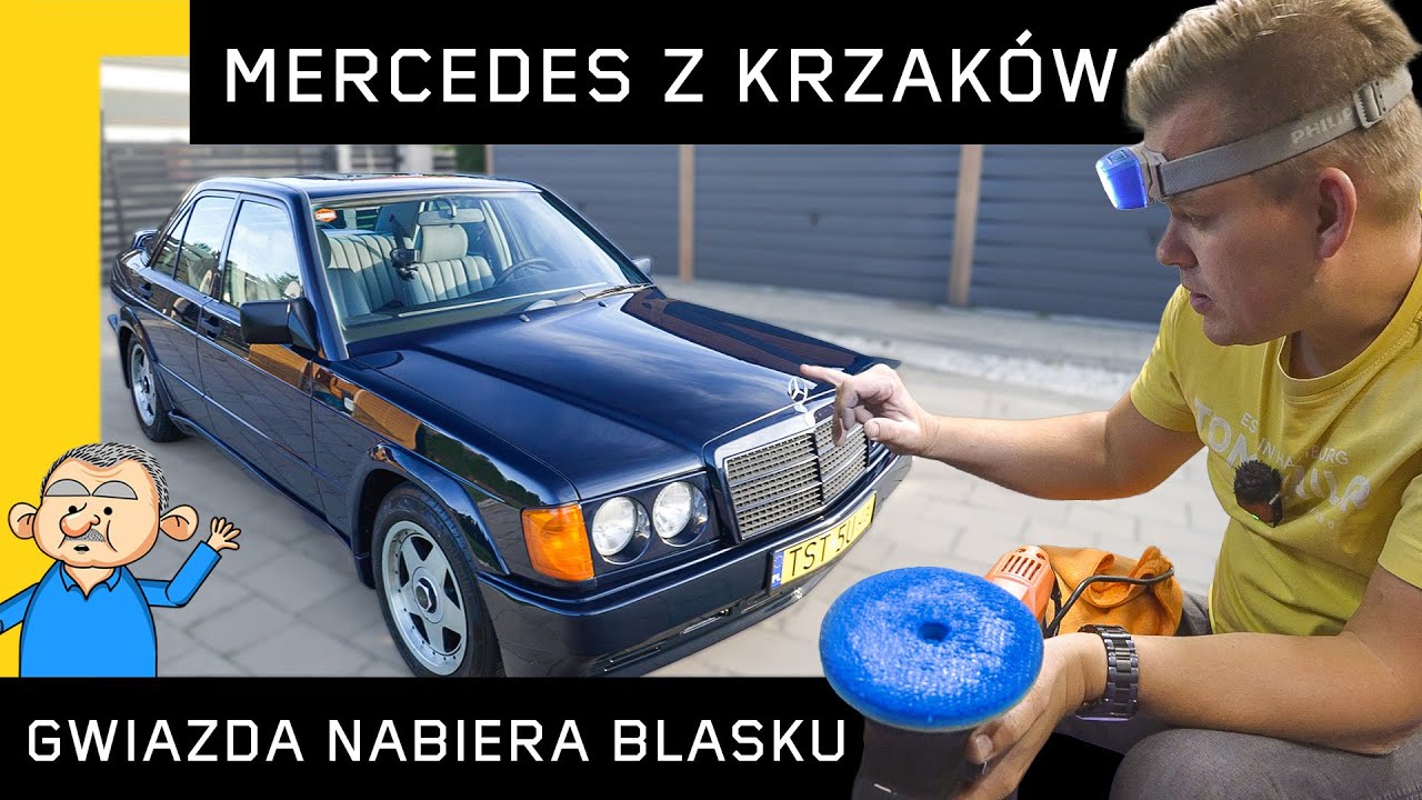 Mercedes 190e 2.6. Polerowanie, naprawy i jazda pr&oacute;bna