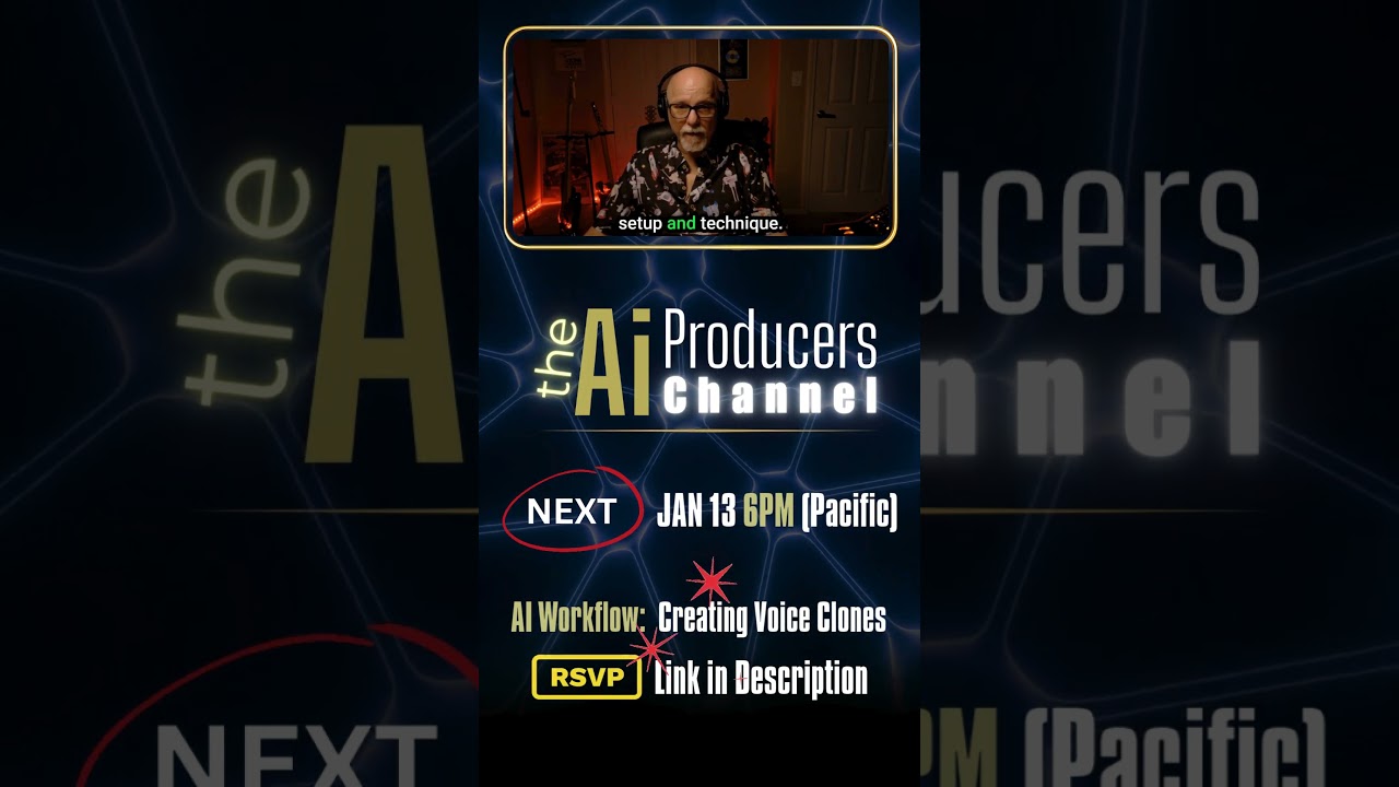 AI Music Production: Jan 13 6PM PST - Voice Cloning