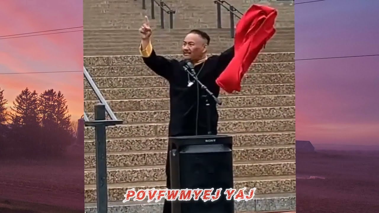 Teev ntshav Hmoob. Hmong Unity Community at white House St Paul by: Povfwmyej yaj