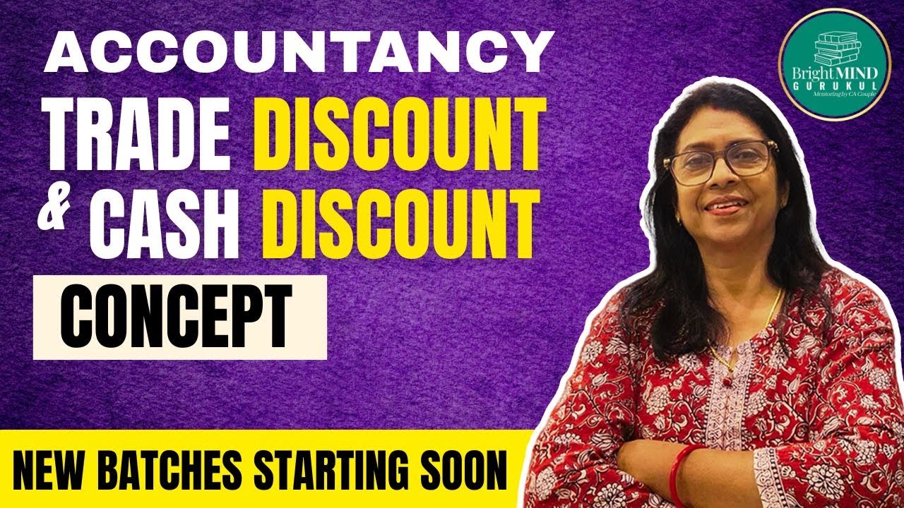 Trade Discount vs Cash Discount Explained | Accountancy Concepts #commercestudents #commerce