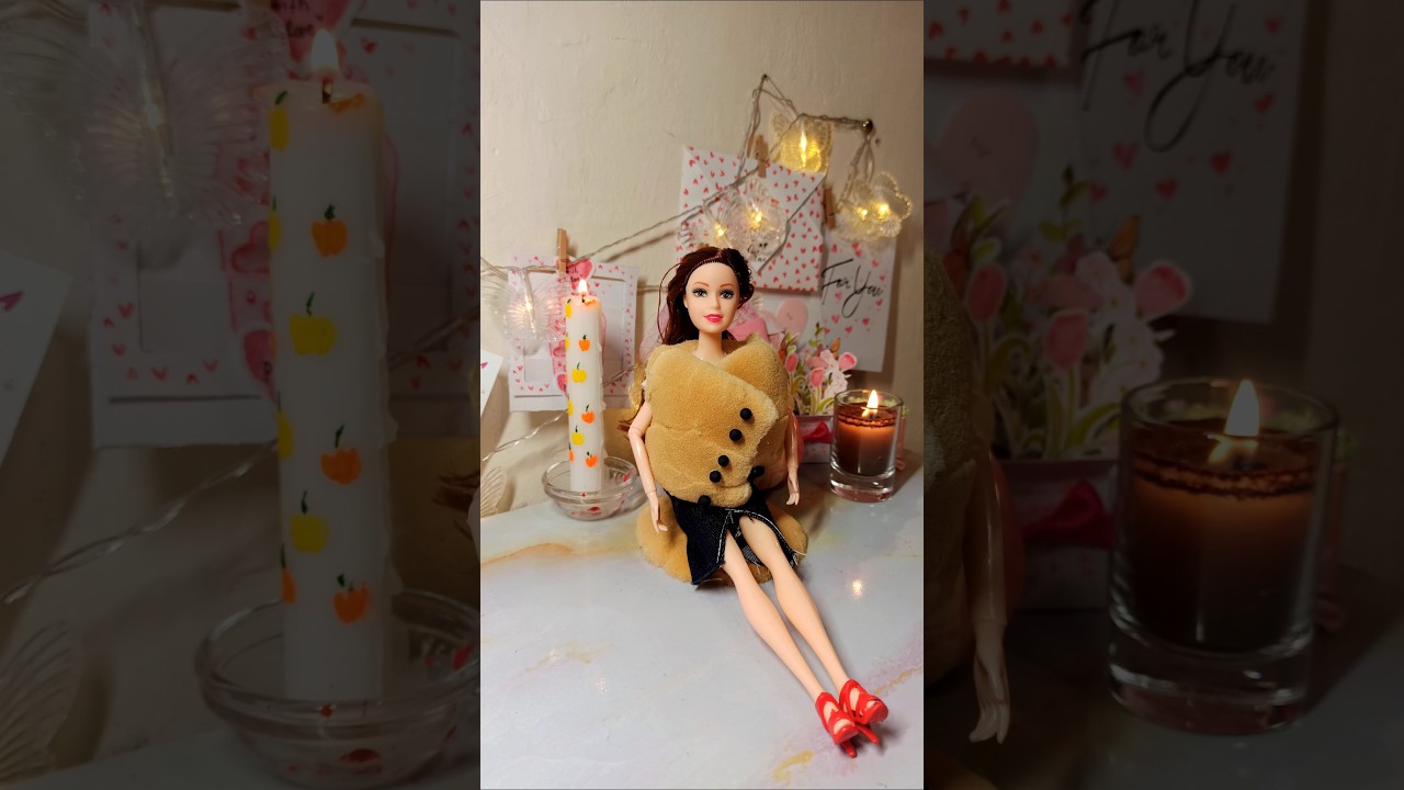 DIY from Cattail to doll coat 🐻🌾🤎 #craft #creative #shorts #diy #satisfying #doll #handmade #teddy