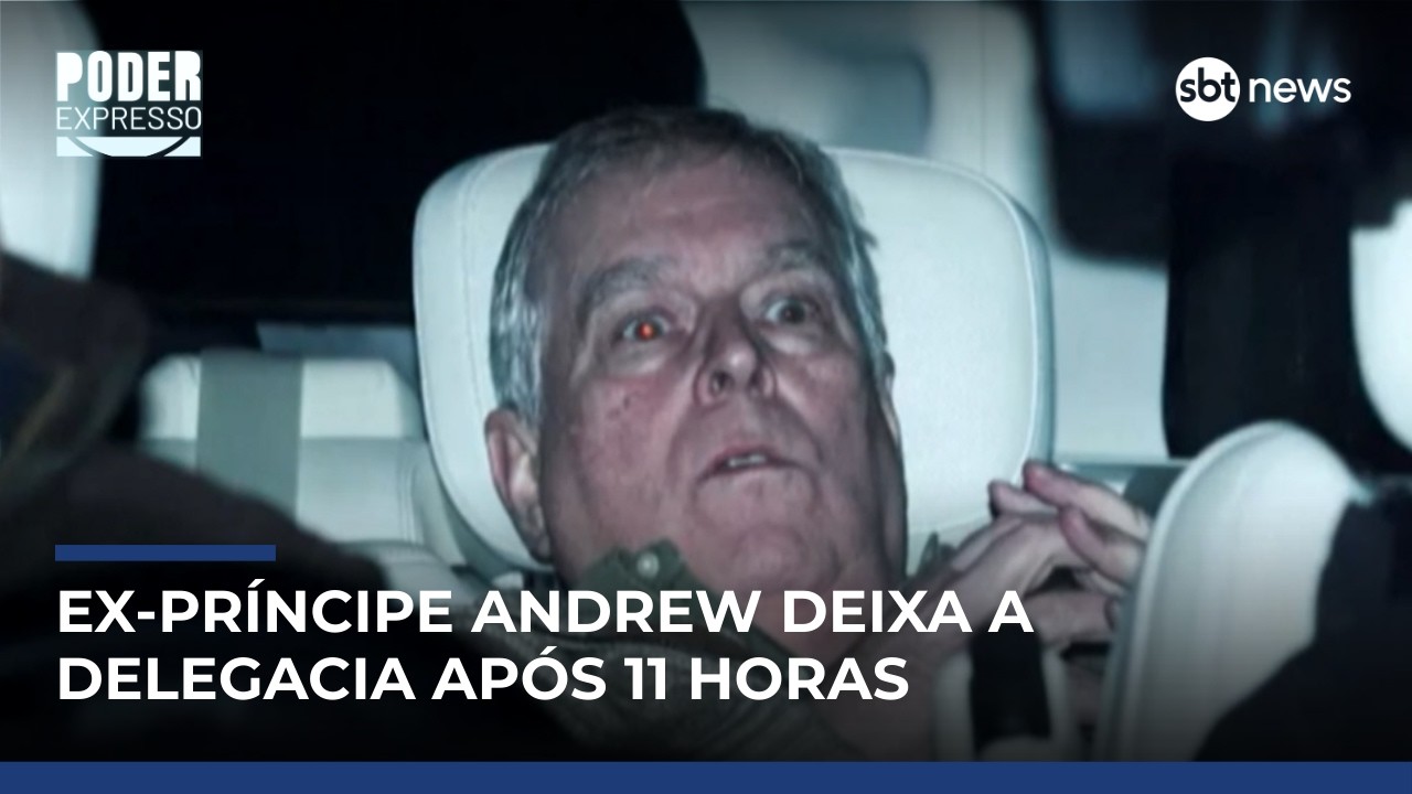 Ex-príncipe Andrew deixa delegacia após ser preso na Inglaterra | #PoderExpresso
