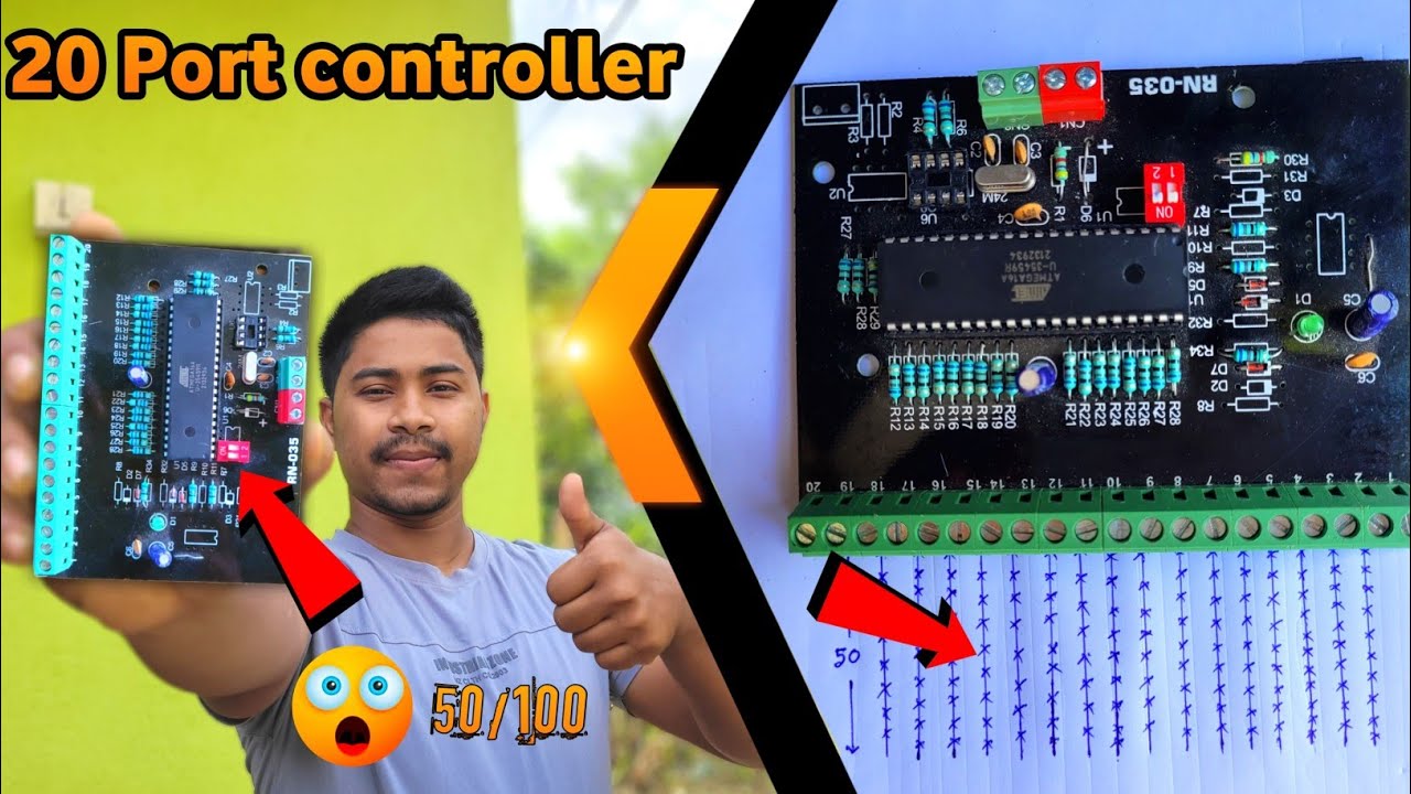 Pixel LED 20 Port Controller connection । WHATSAPP 7407121864 #pixel_led #RN-035 #20_Port_Controller