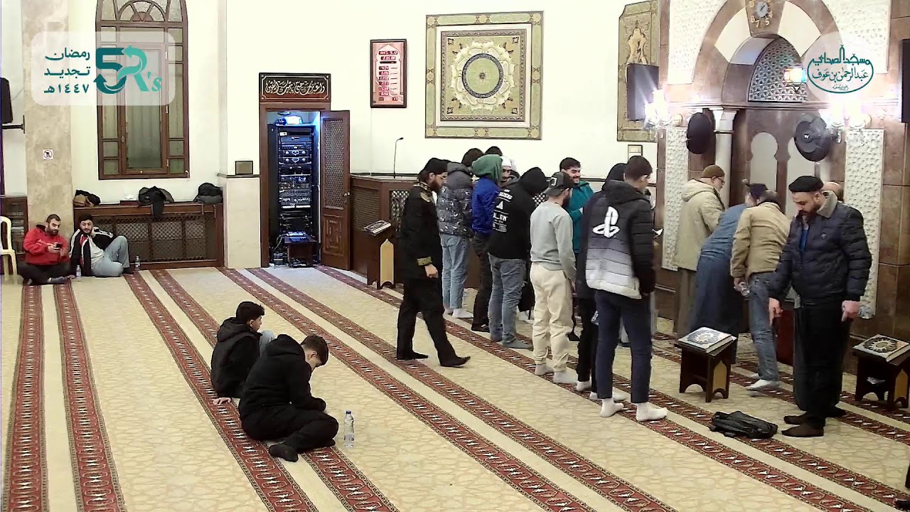 ١٢ رمضان - صلاة قيام الليل مع فضيلة الشيخ علي خطاب والشيخ إبراهيم جوجو