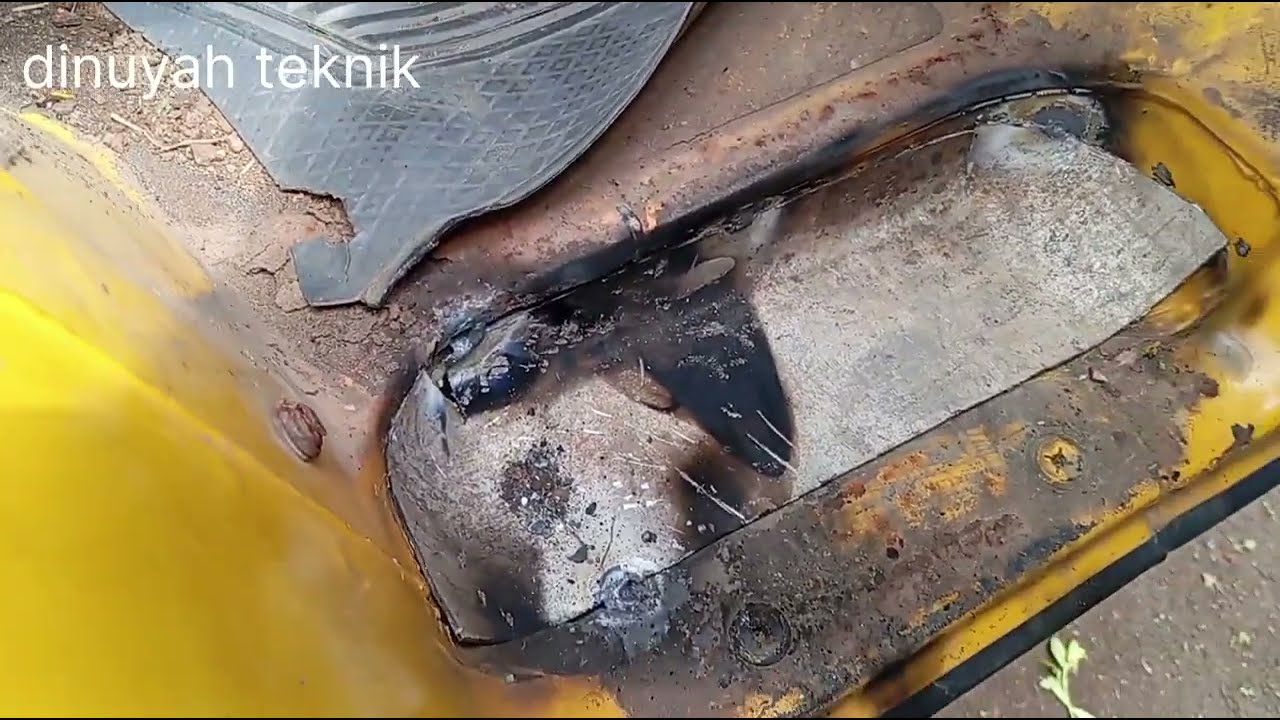LAS PANEL PIJAKAN KAKI MOBIL L300 ||TEKNIK LAS ASETELINE