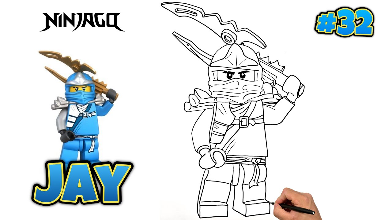 HOW TO DRAW JAY | Ninjago: Dragons Rising | 100 DRAWING SERIES #drawing #ninjagojay #ninjago